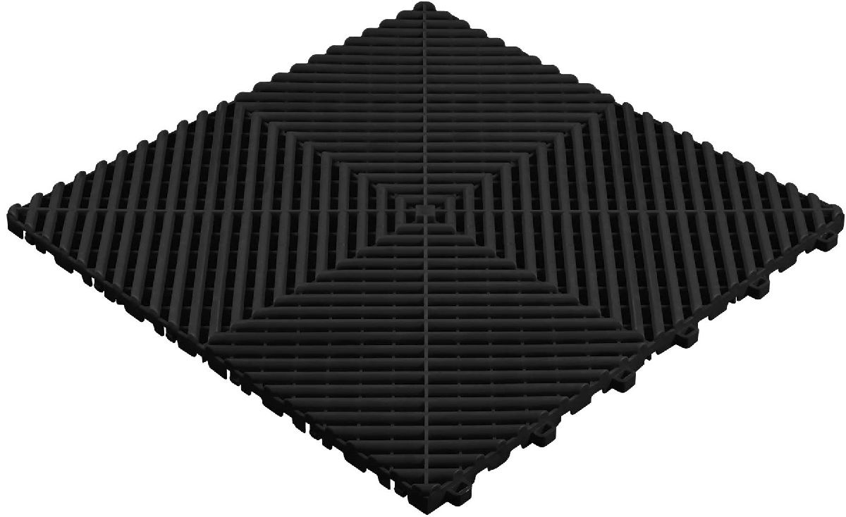 Dalle de Sol perfor� 40x40x1.8cm noir