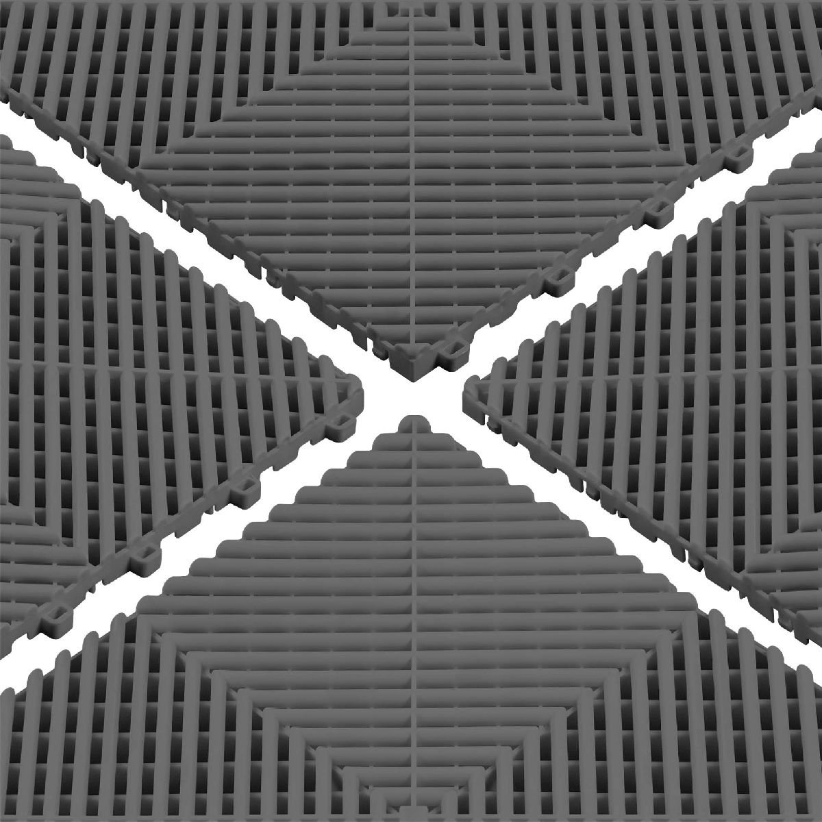 Dalle de Sol perfor� 40x40x1.8cm gris