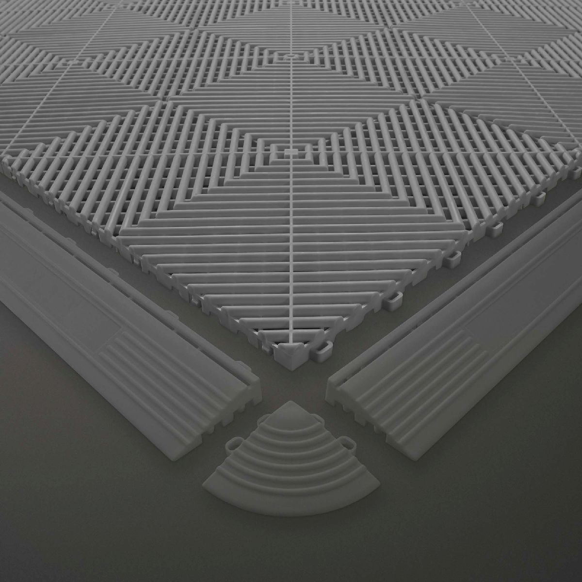 Dalle de Sol perfor� 40x40x1.8cm gris