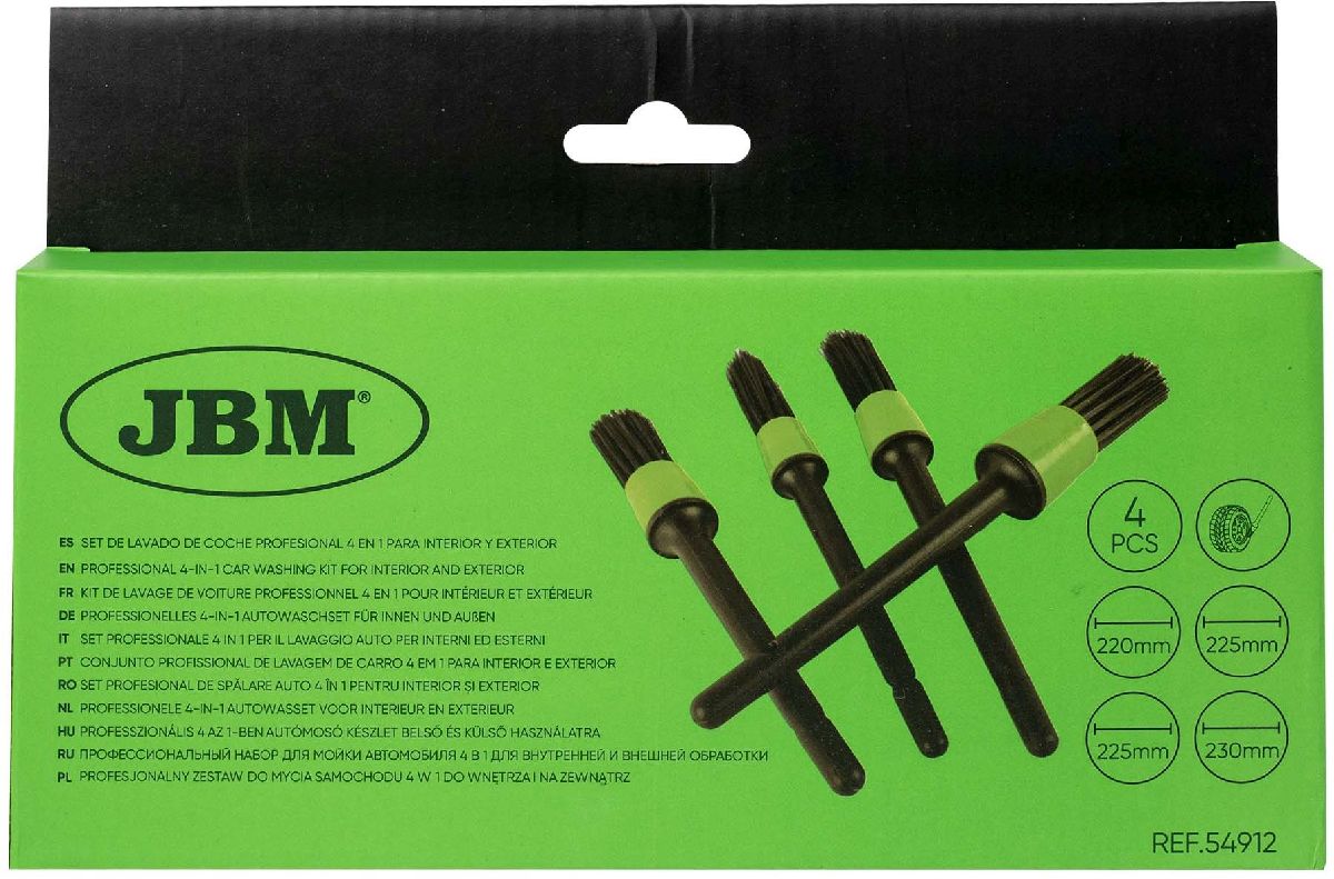 Set pinceaux auto int�rieur/ext�rieur 4 pi�ces