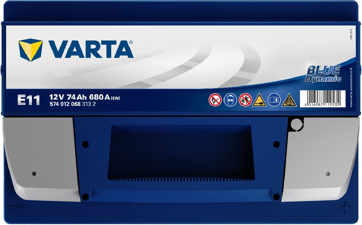 Starterbatterie 12V/74Ah/680A LxBxH 278x175x190mm/S:0