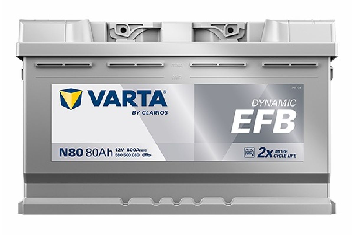 EFB-Batterie 12V/80Ah/800A LxBxH 315x175x190mm/S:0