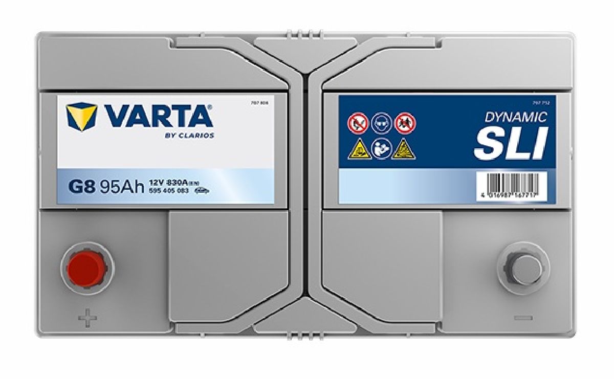 Starterbatterie 12V/95Ah/830A LxBxH 306x173x225mm/S:1