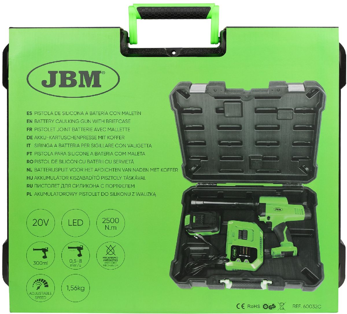 Akku-Kartuschenpresse mit Koffer