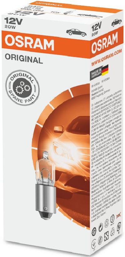 OSRAM Glhlampe 12V 20W BA9s