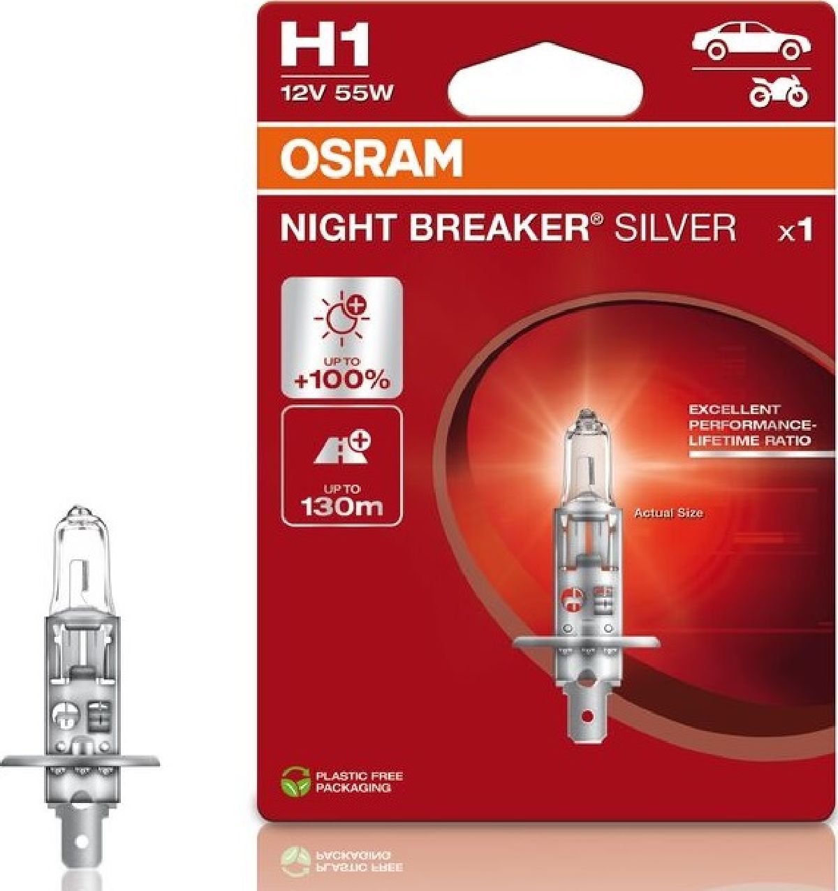 Night Breaker Silver Singleblister H1/12V/55W/P14,5s