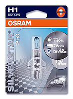 OSRAM Glhlampe H1 SILVERSTAR 12V 55W P14,5s