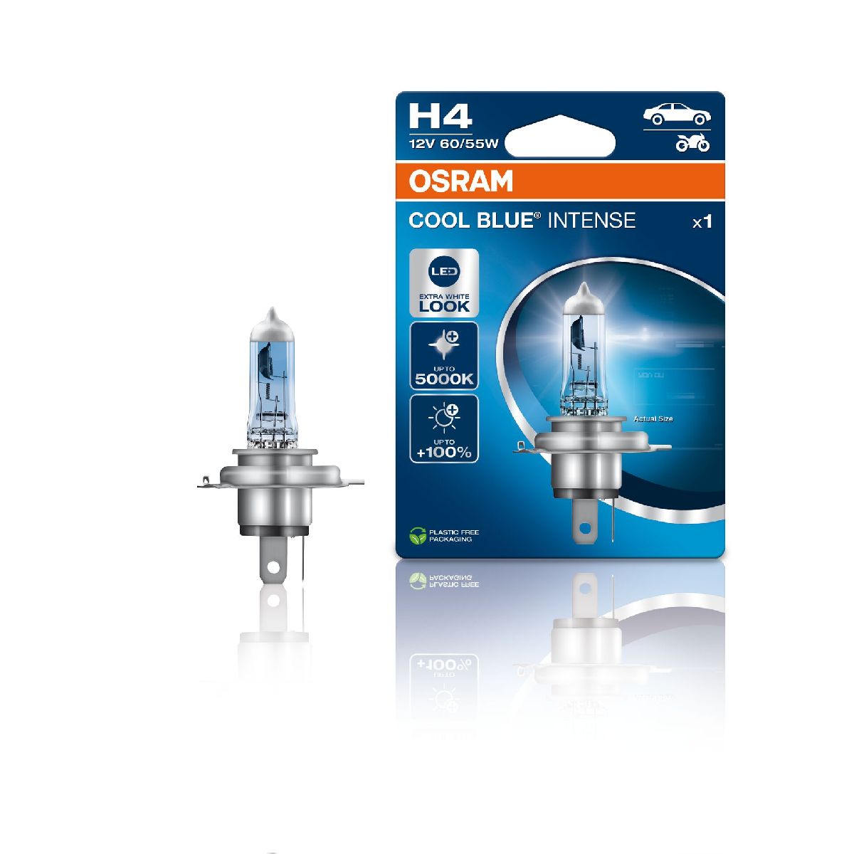 COOL BLUE INTENSE Singleblister H4/12V/60/55W/P43t