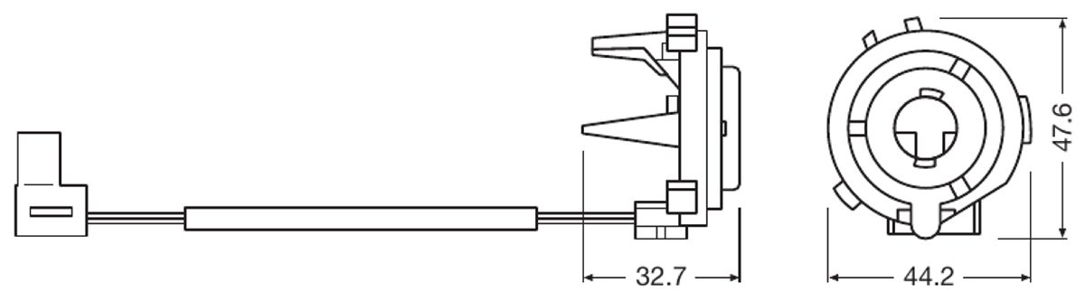 Lampenfassung, Hauptscheinwerfer LEDriving® Adapter 07