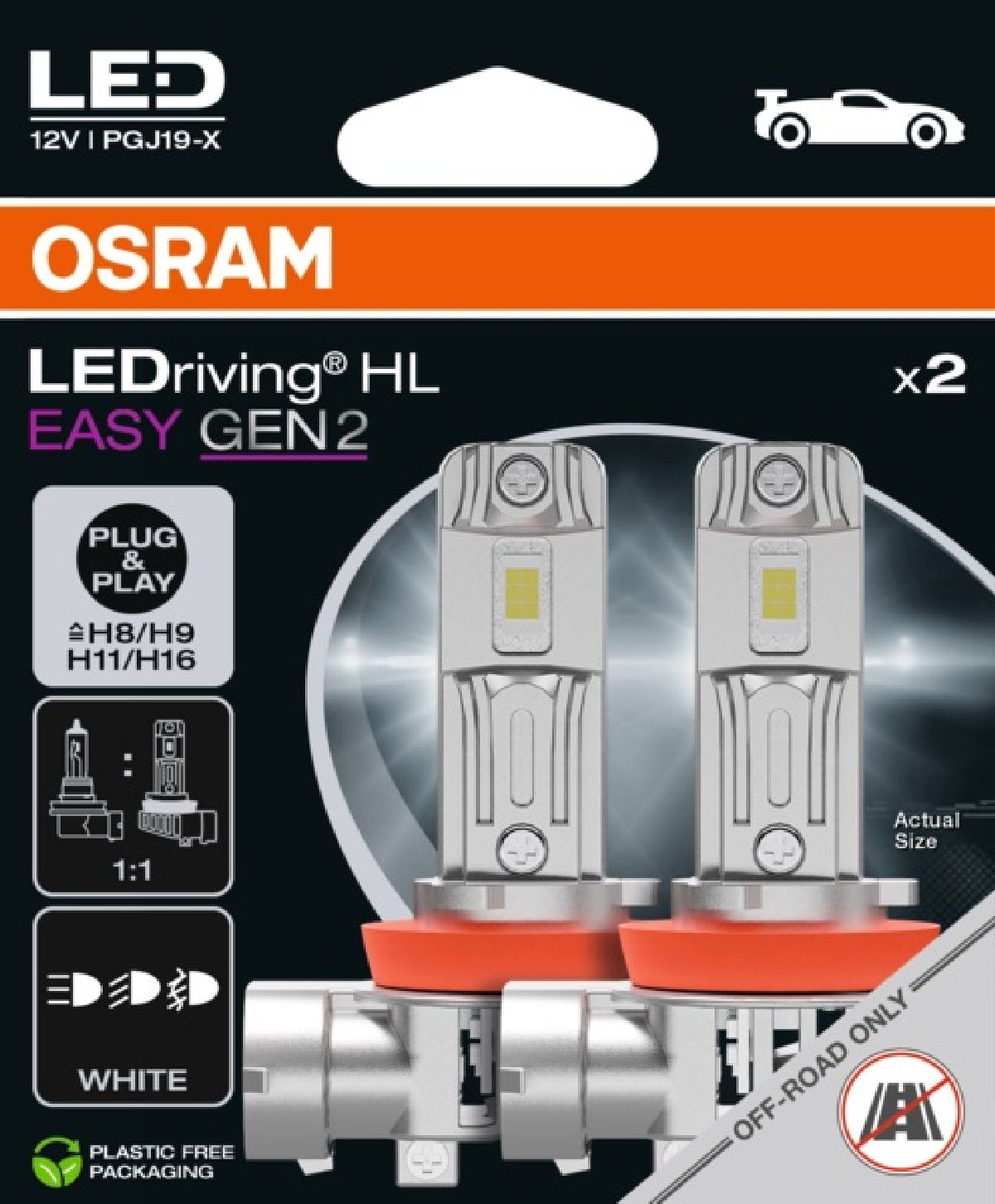 LEDriving HL EASY GEN2 H8/H9/H11/H16/12V/26W