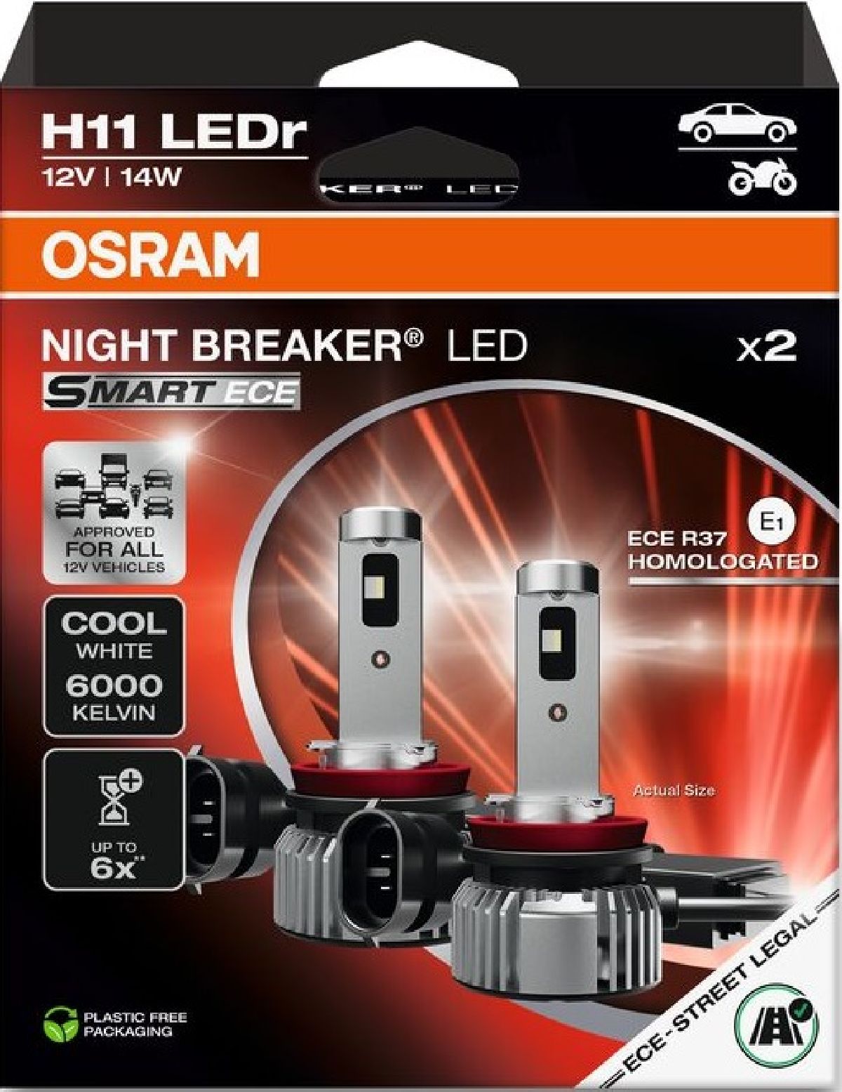 Night Breaker LED Smart ECE H11