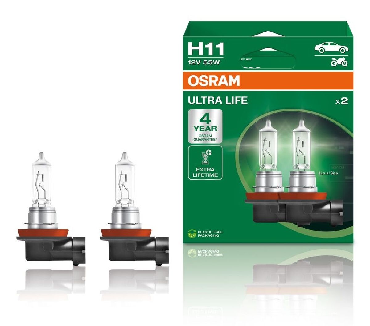 Ultra Life Duobox H11 12V 55W PGJ19-2