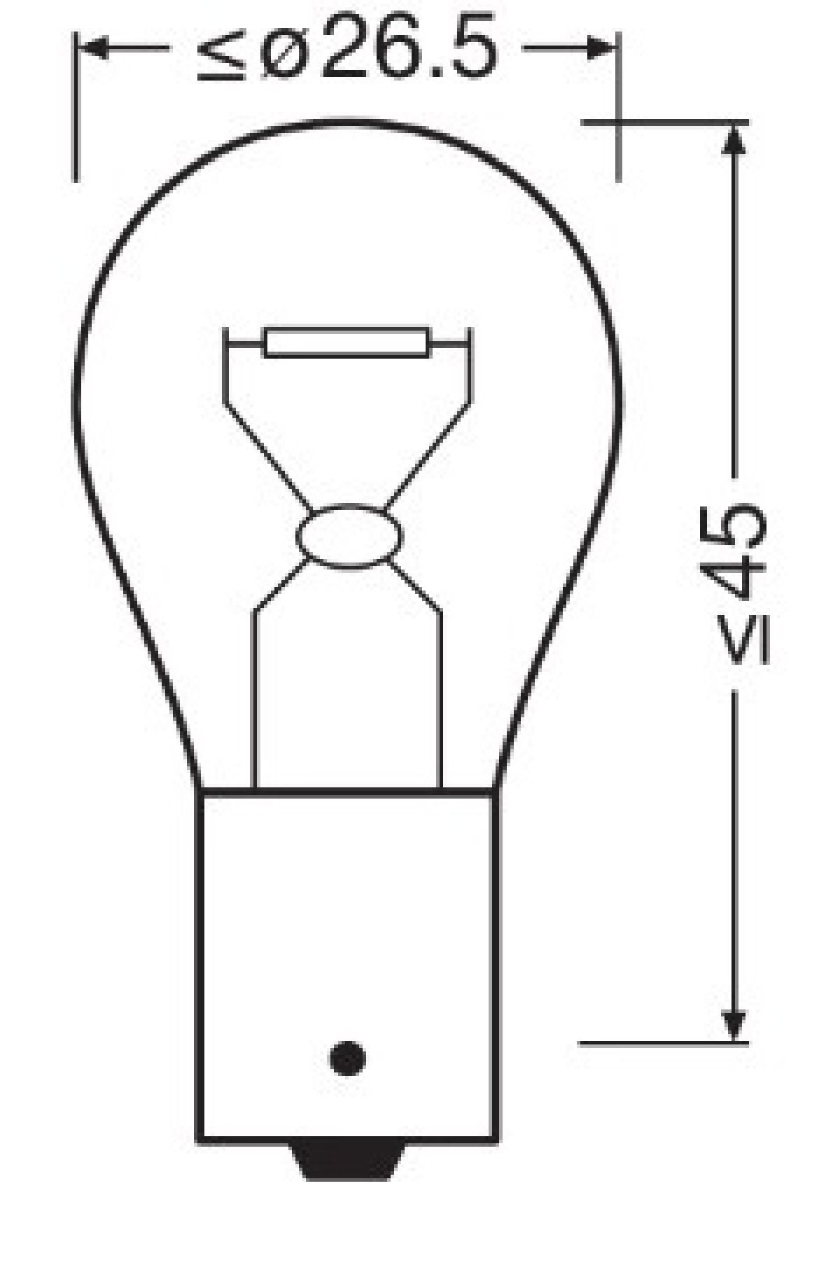 Glhlampe Original Doppelblister 12V 21W BA15s