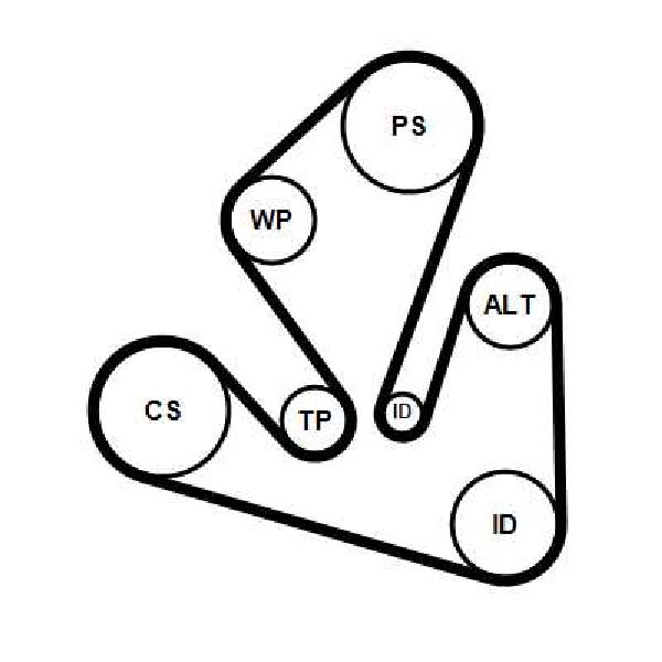 Keilrippenriemensatz 