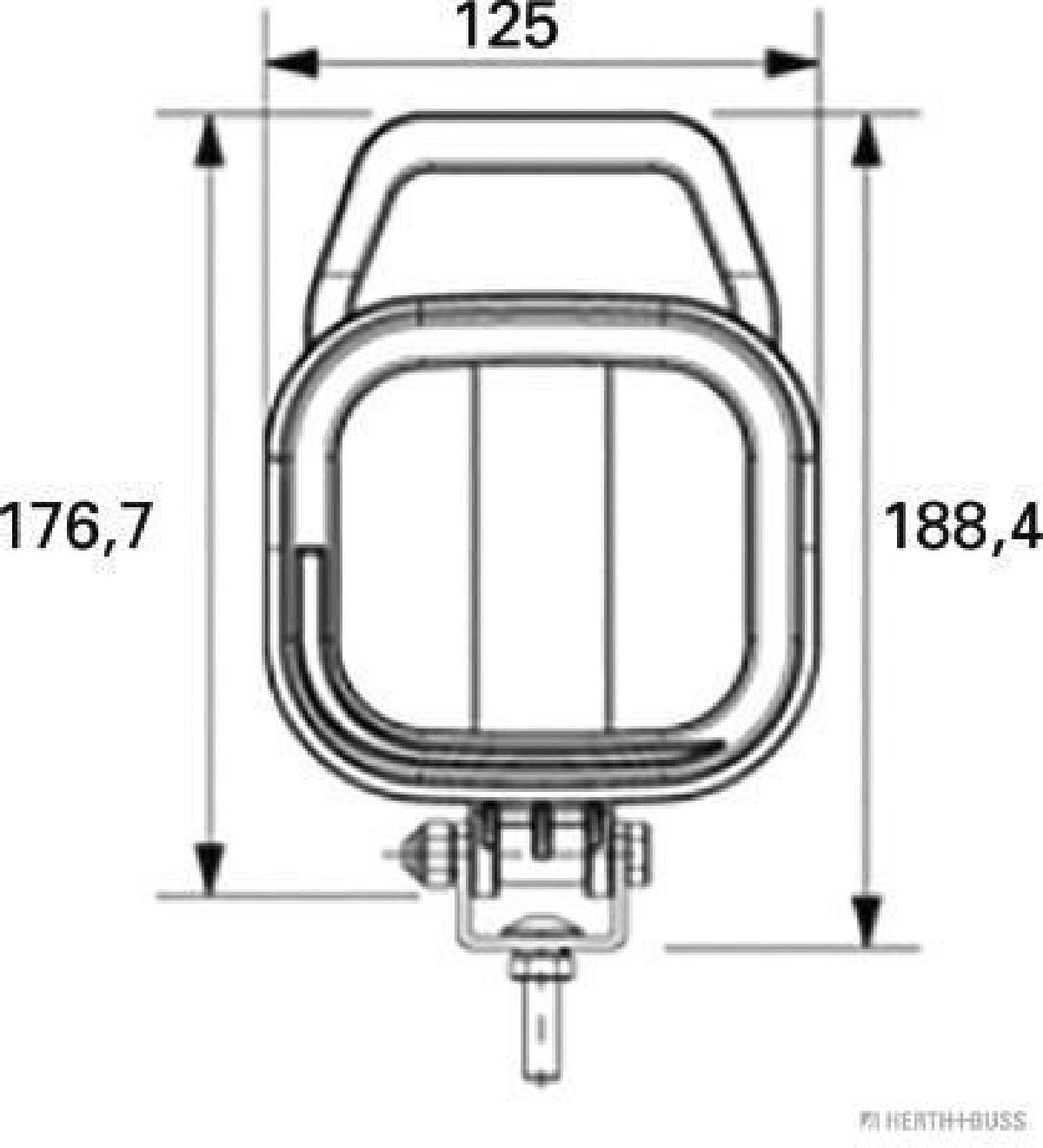 LED Arbeitsscheinwerfer 12-36V / 2160 Lumen /  6000 Kelvin