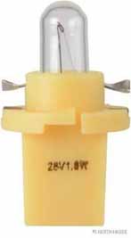 Ampoule VPE 10 jaune 24V 1.8W BAX10d