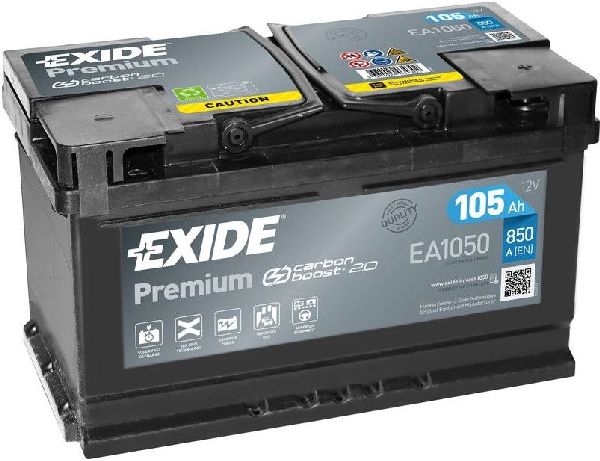 Exide Premium 12V/105Ah/850A LxBxH 315x175x205mm/B13/S:0