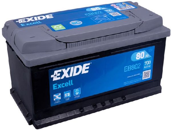 Exide Excell 12V/80Ah/700A LxLxH 315x175x175mm/B13/C:0