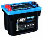 Exide Dual 12V/50Ah/750A LxLxH 260x173x206mm/B/C:0