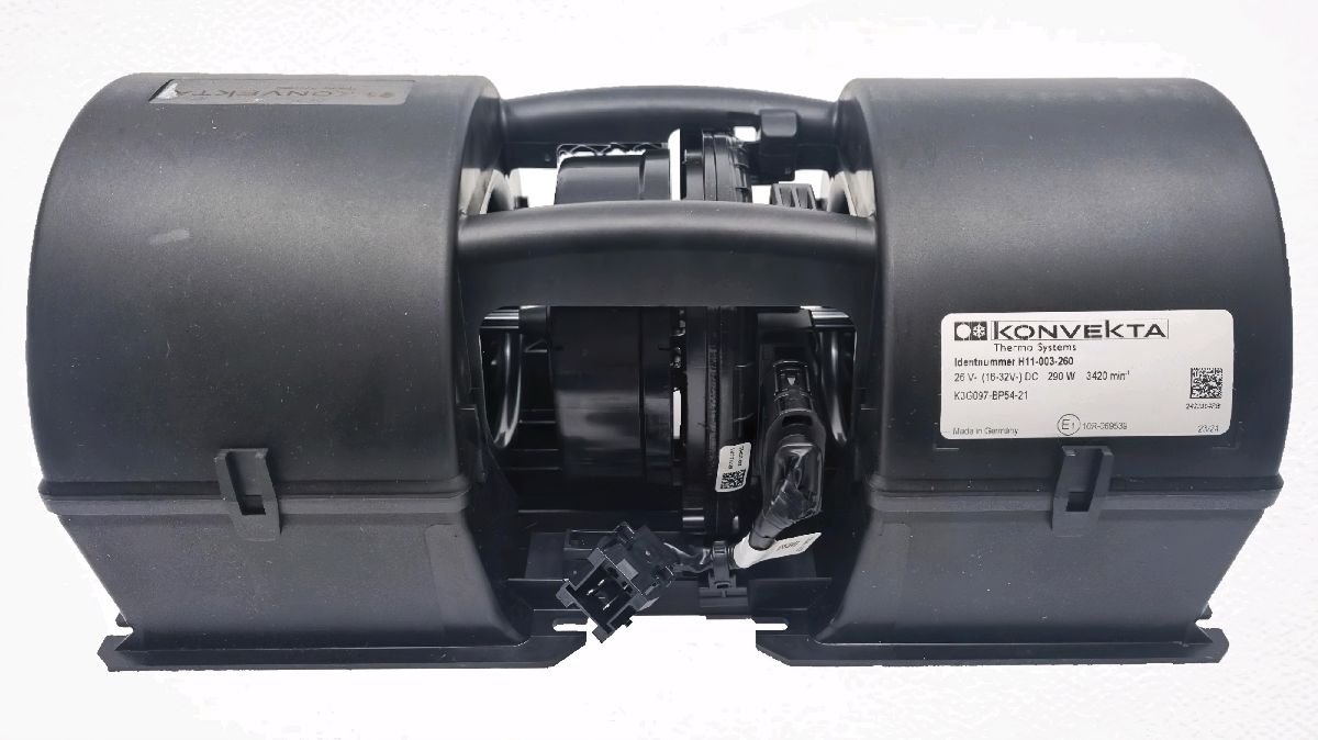 Doppelradialgebl&auml;se kollektorl