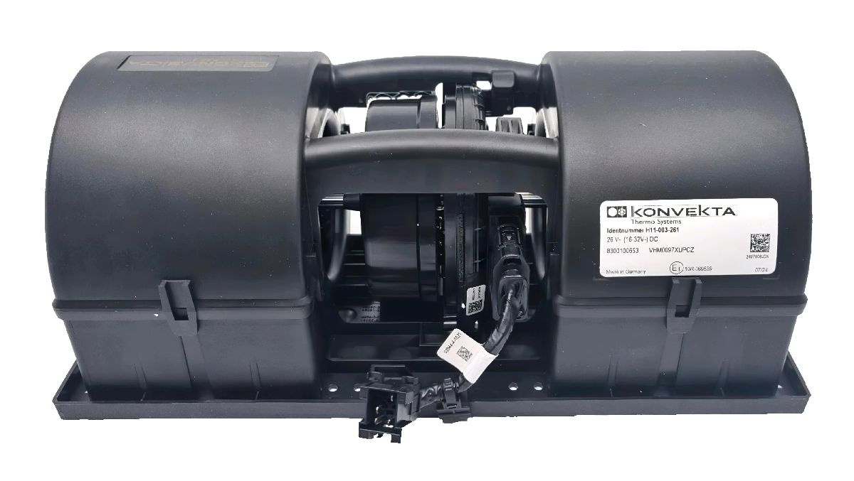 Doppelradialgebl&auml;se kollektorl