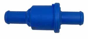 Rückschlagventil blau  Anschluss 15mm