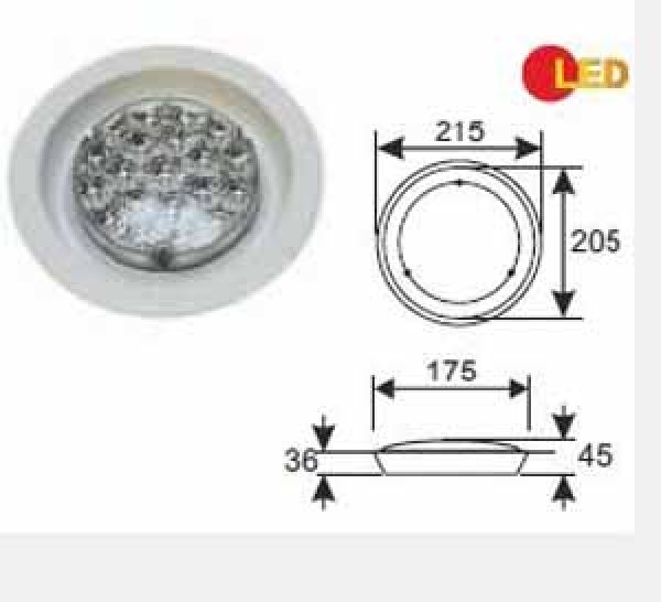 LED-Innenleuchte Ermax 9-33V f�r Einbau 