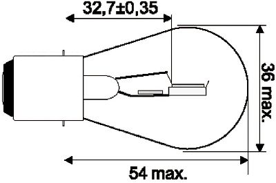 Ampoule 6V/35/35W/BA20d