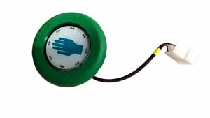 Türtaster 24V Symbol *Hand* grün