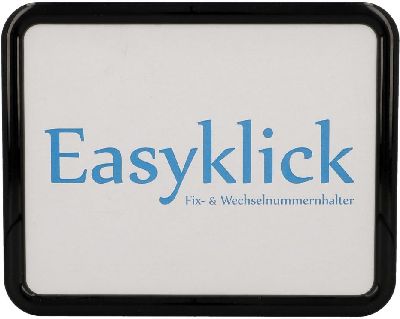 EASYKLICK Bike Nummerrahmen schwarz