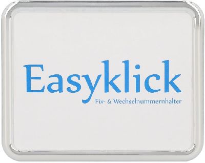EASYKLICK Bike Nummerrahmen chrom