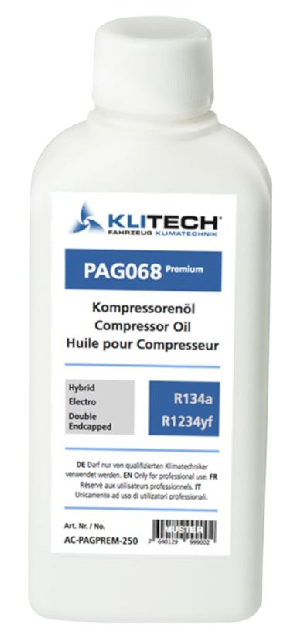 PAG K&auml;ltemittel&ouml;l ISO 68 250ml