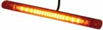 LED-Blitzleuchte 12/24V gelb / 237x20.5x25mm