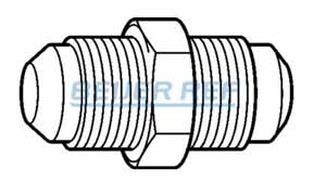 Nippel egal Bördel 1/4"x1/4"