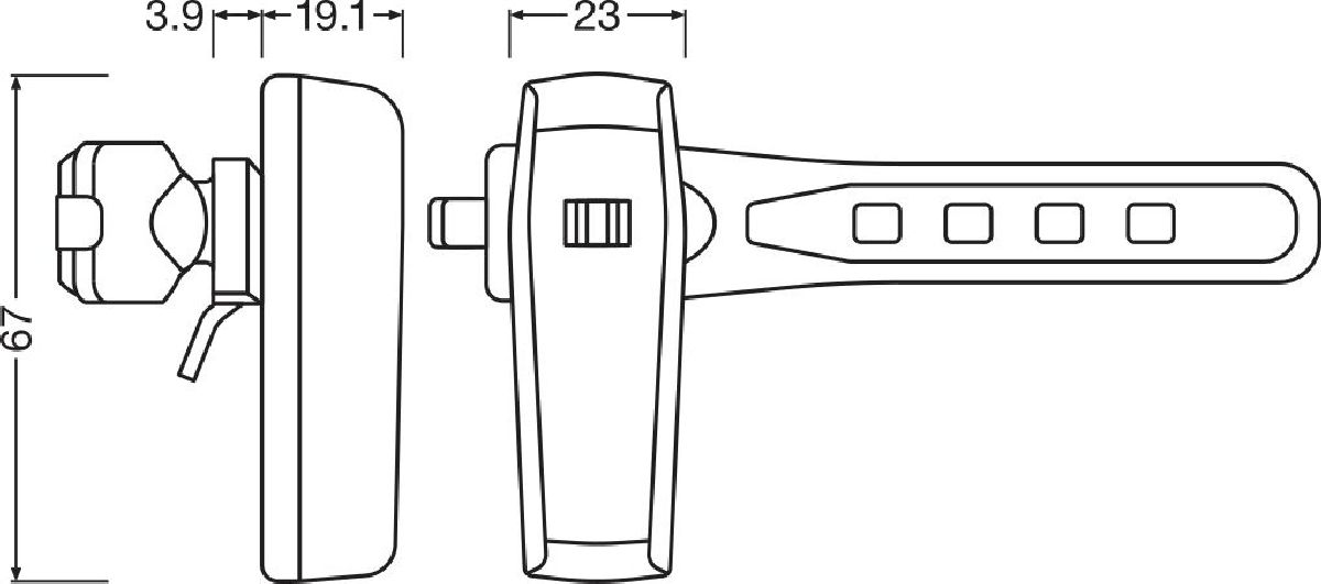 LEDsBIKE RACE REAR Fahrradbeleuchtung-R�ckleuchte