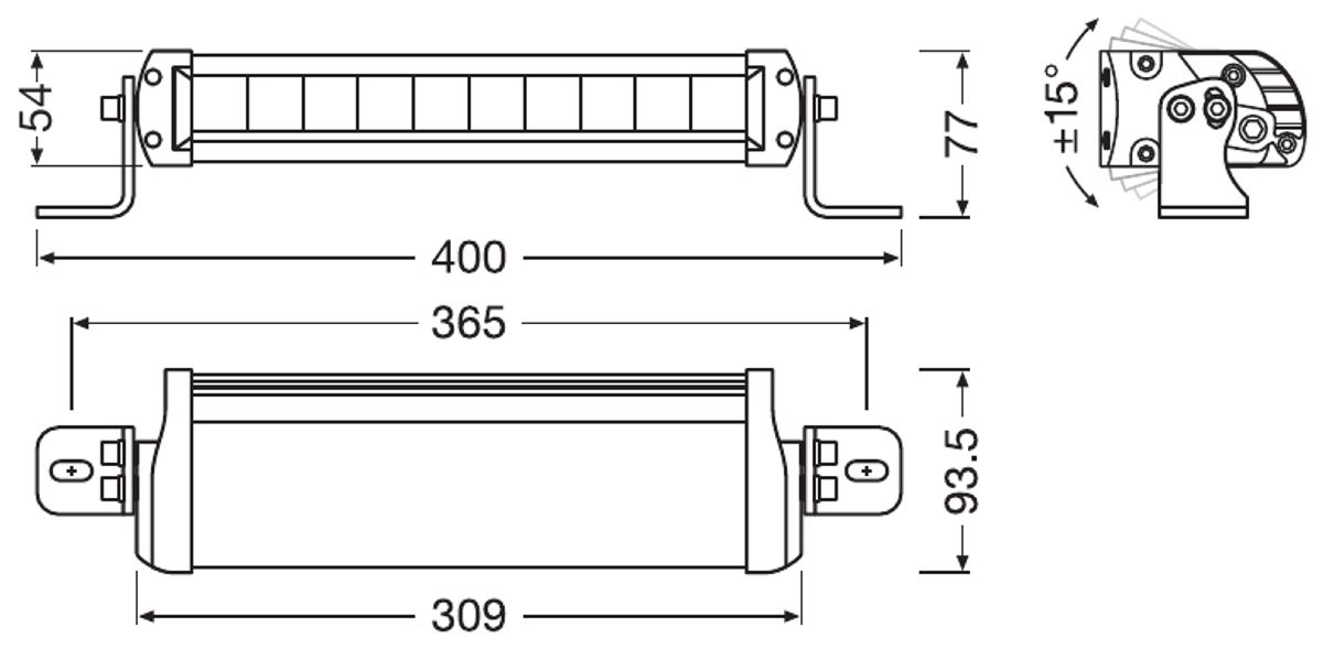 Osram LEDriving Lightbar FX250-SP 12-24V/2700Lumen/6000Kelvin