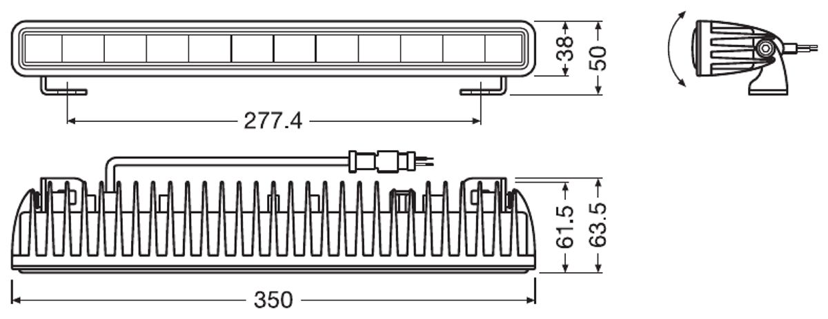 Osram LEDriving Lightbar SX300-SP 12-24V/2600Lumen/6000Kelvin