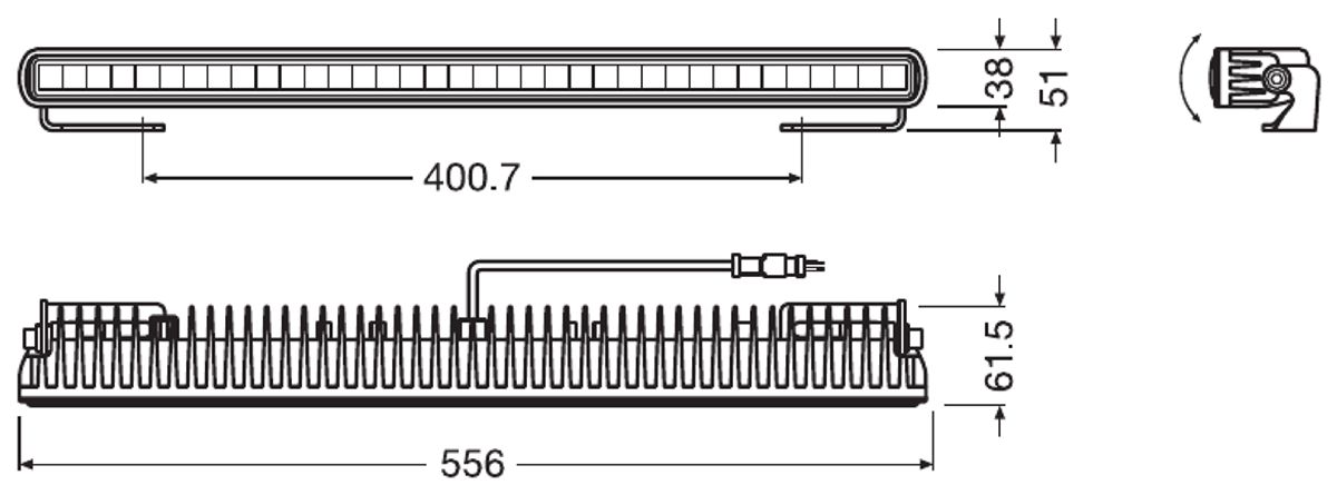 Osram LEDriving Lightbar SX500-SP 12-24V/3900Lumen/6000Kelvin