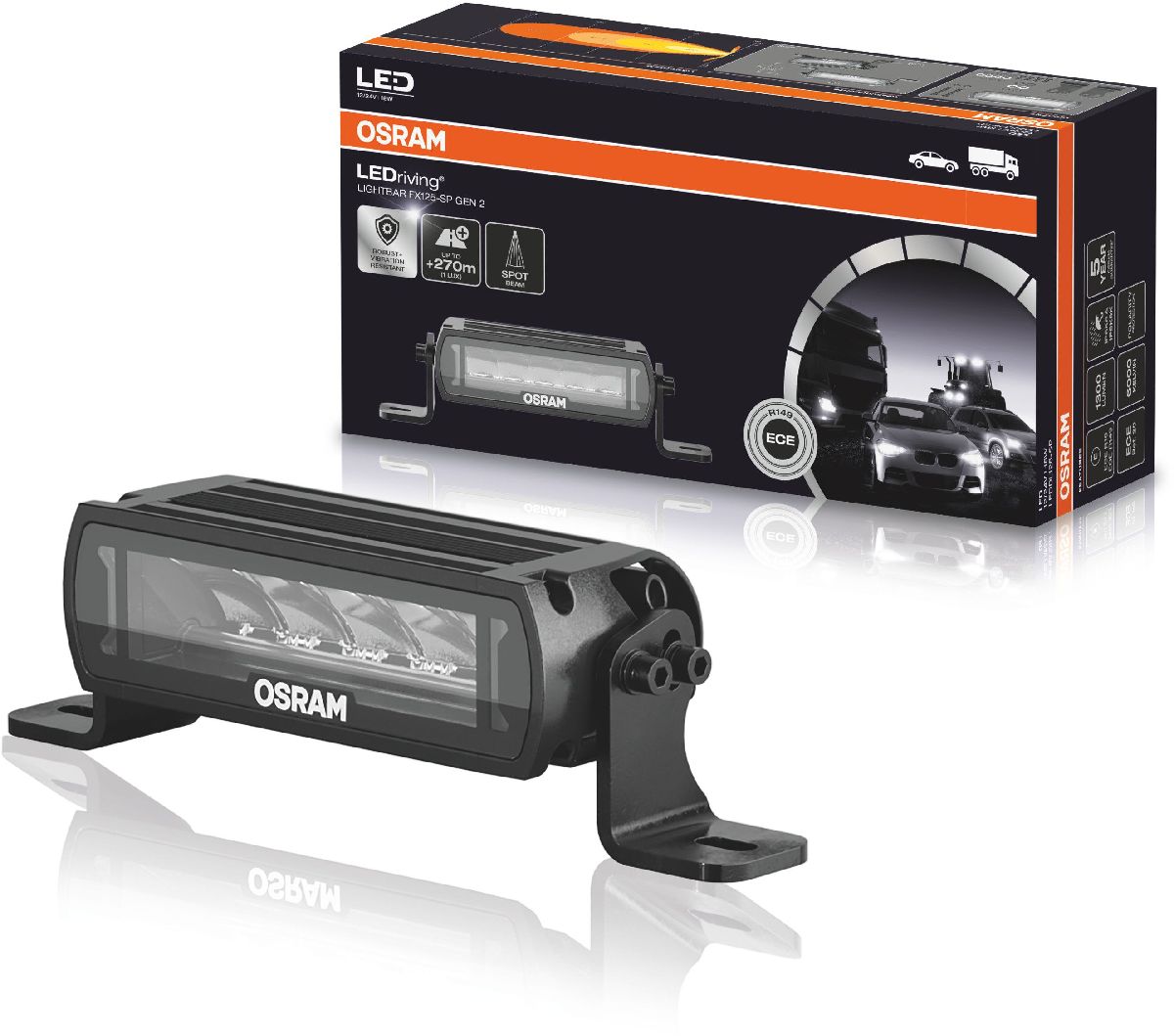 LEDriving Lightbar FX125-SP Gen. 2 12-24V/1300Lumen/6000Kelvin