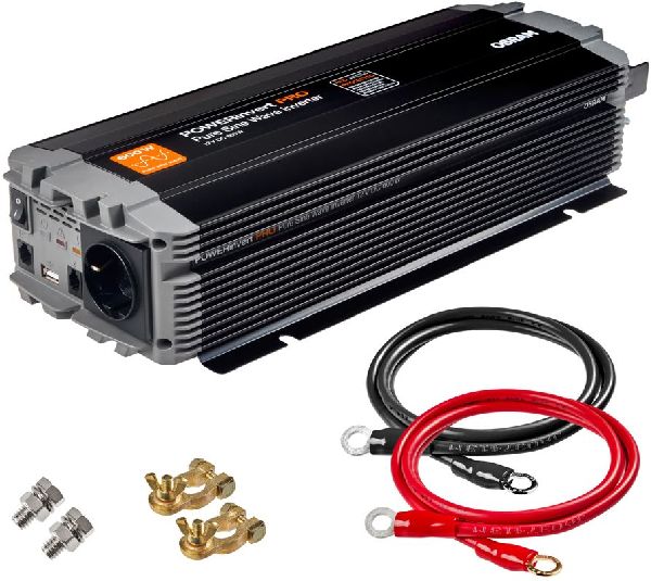POWERinvert PRO Wechselrichter reiner Sinus/12V/600W RCD/59A