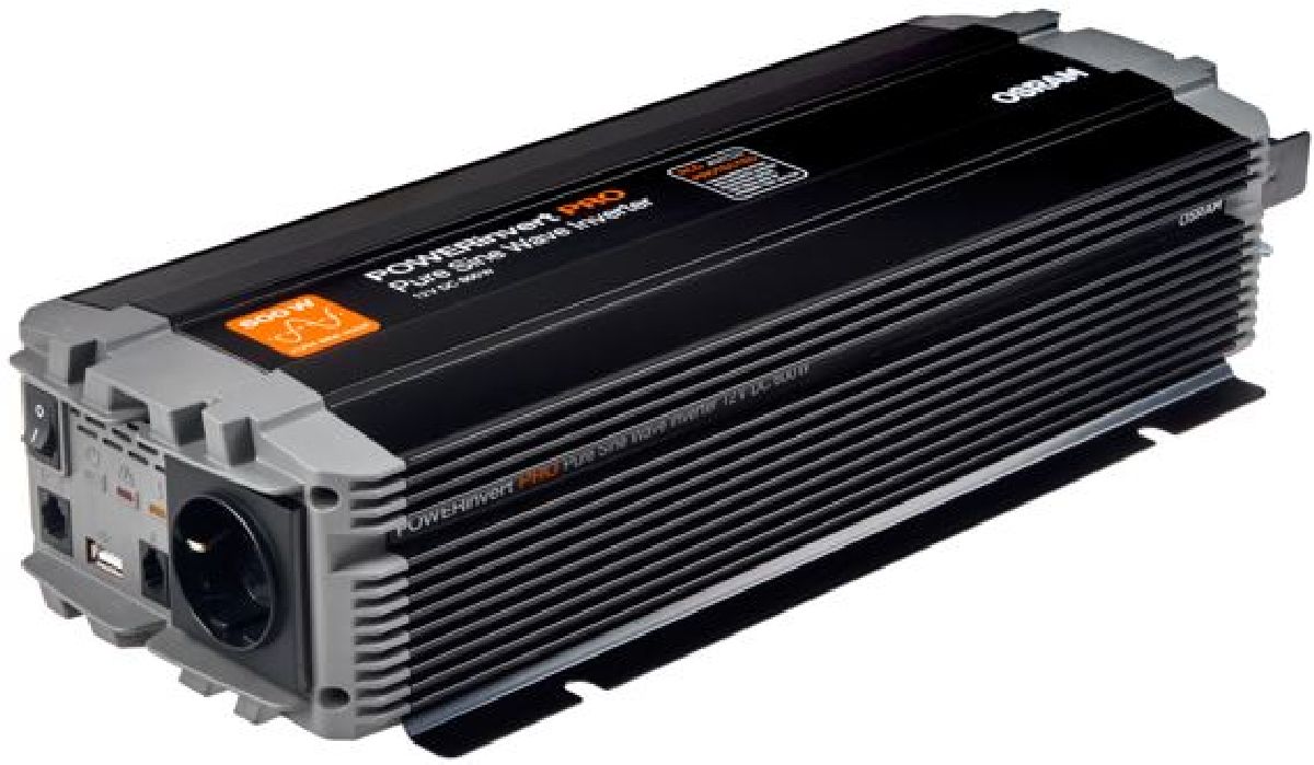 POWERinvert PRO Wechselrichter reiner Sinus/12V/600W RCD/59A