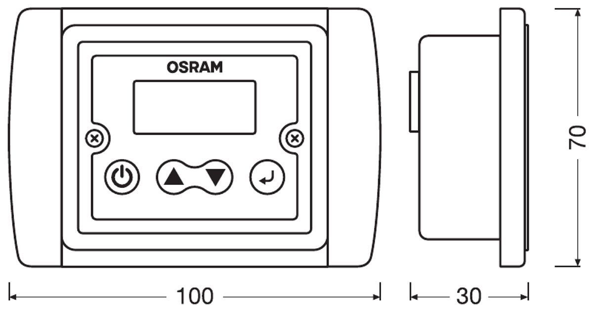 POWERinvert PRO Zubehr LCD Ferngesteuerter Bildschirm