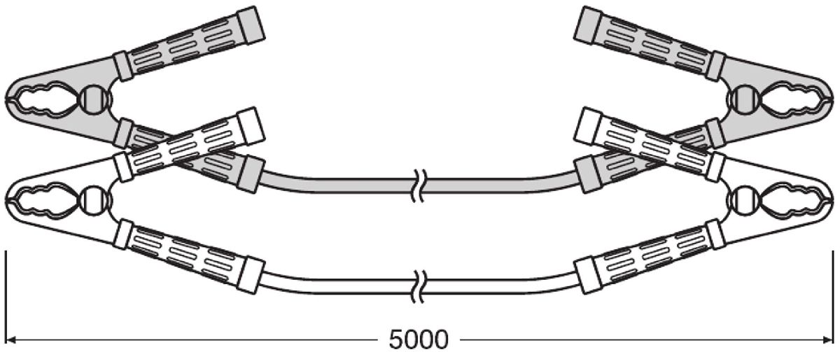 Osram Starthilfekabel Professional 1200A 12-24V / 50mm / 5m