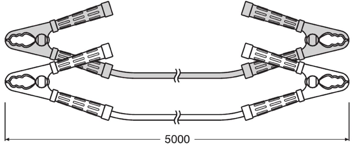 Osram Starthilfekabel 1200A 12-24V / 50mm / 5m