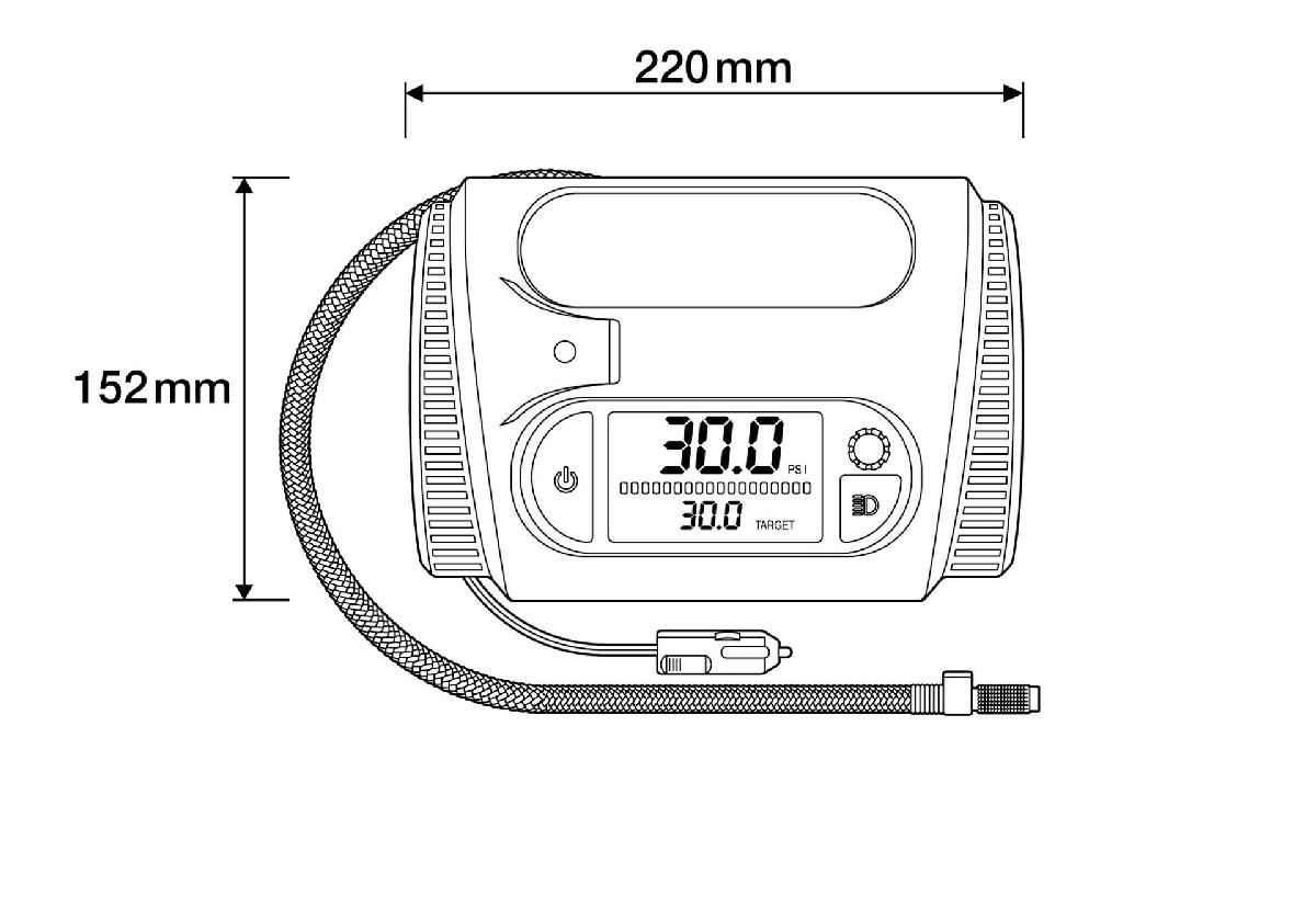 TYREinflate 2130 Digitale Reifenpumpe