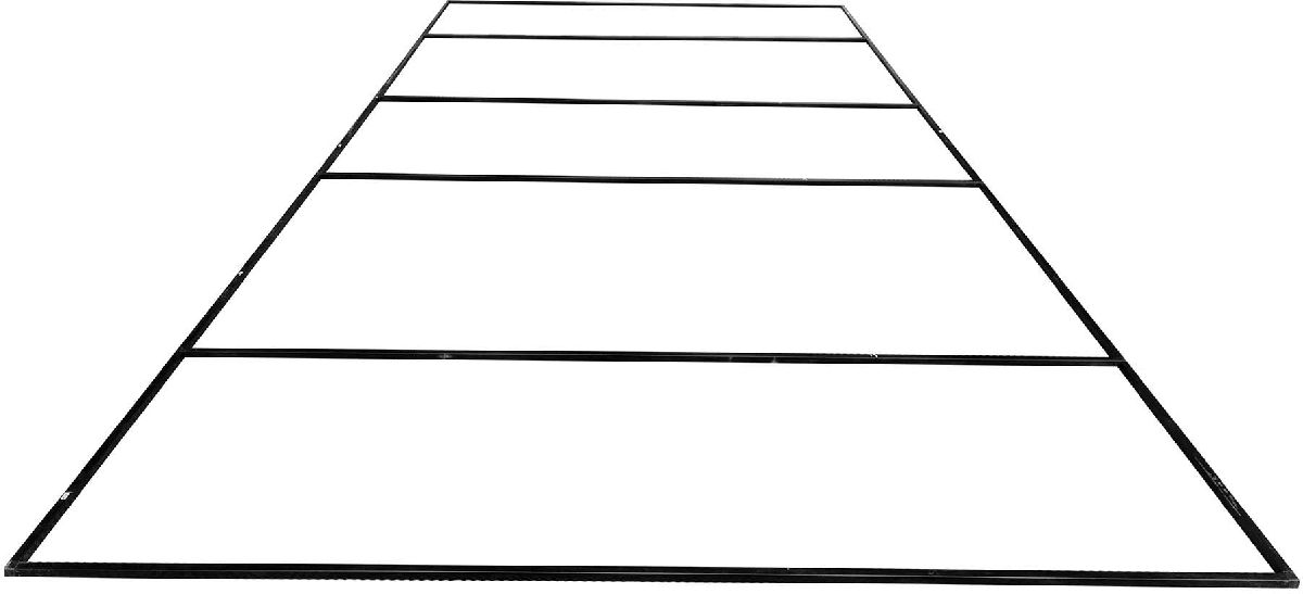 LED-Deckenleuchten sechseckig mit Montagerahmen