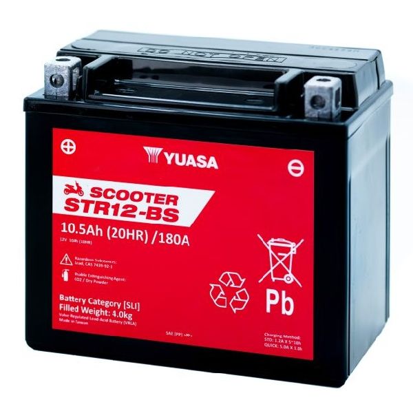Scooter AGM 12V/10Ah/180A LxLxH: 150 // 87 // 130 // C:1