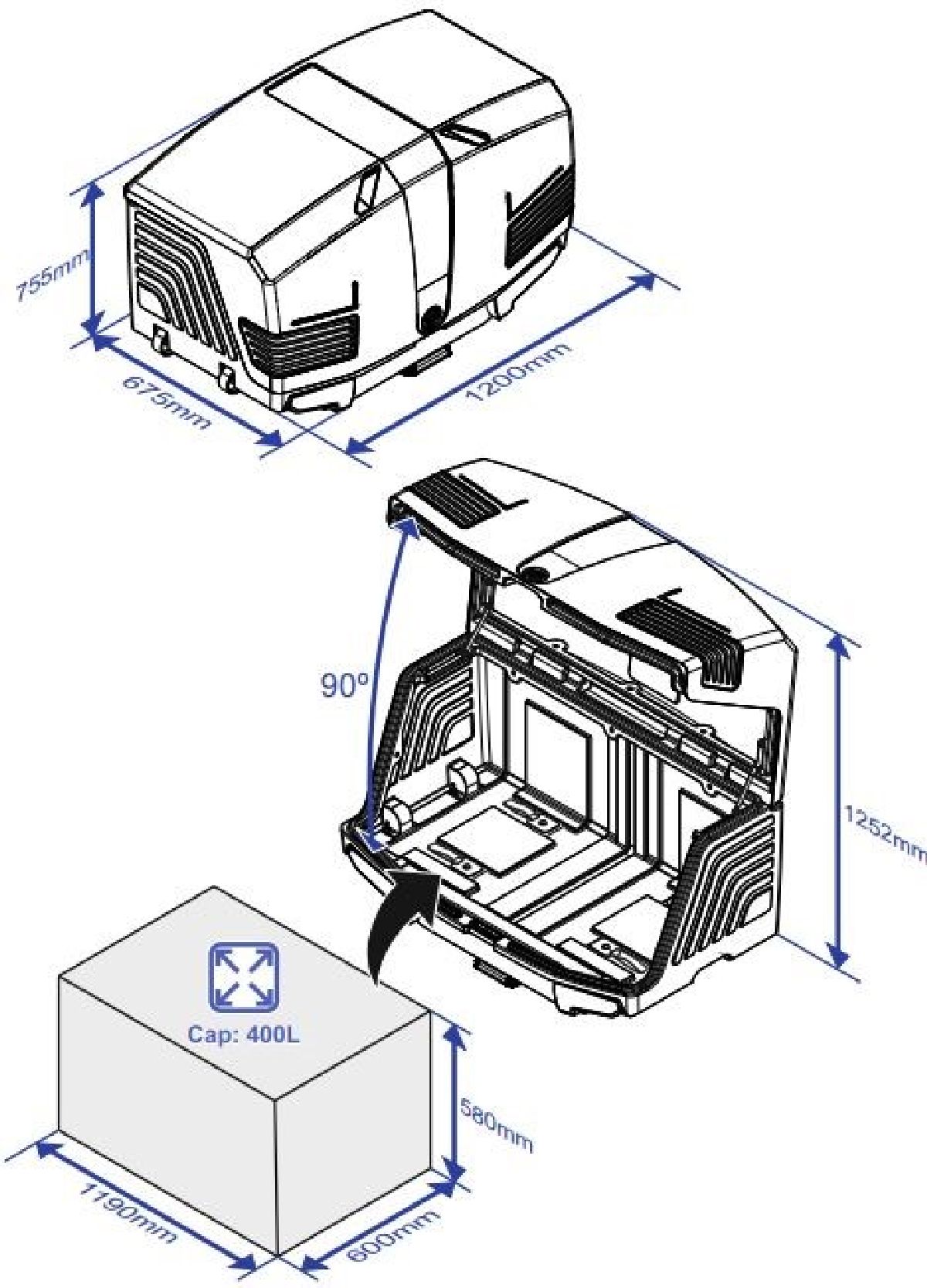 TowBox Porte-bagages Urban V3 noir