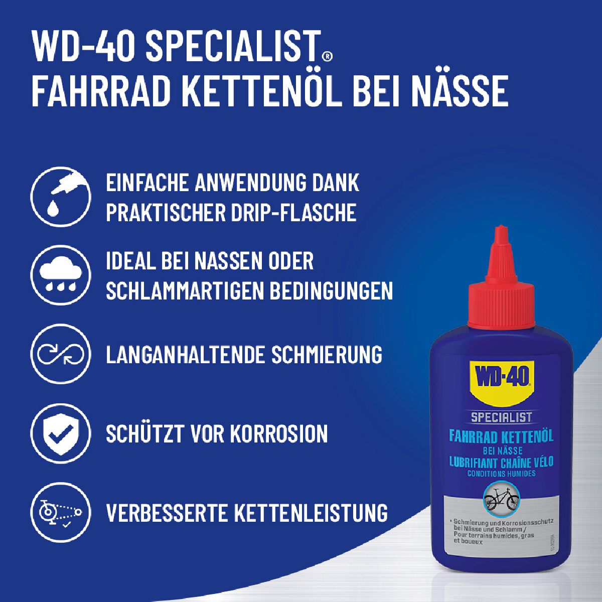 WD-40 Bike Kettenl Feucht 6x100 ml