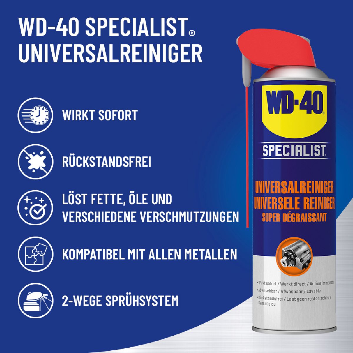 WD-40 Specialist Universalreiniger 500ml mit Smart Straw